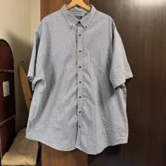 ROUNDTREE & YORK 半袖シャツ 3XB スクエアチェック