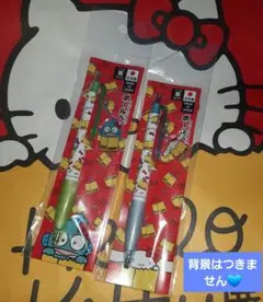 ハローキティ展　 アクリルパーツ付ボールペン ハンギョドン　シナモロール　計2本
