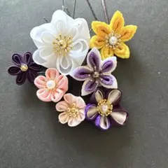 つまみ細工髪飾（エ