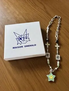 MAISON EMERALD Star Smiley Necklace