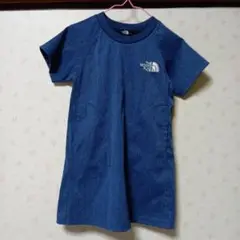 THE NORTH FACE デニム調 半袖ワンピース 100