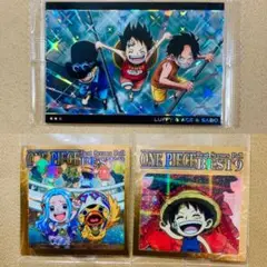 ONEPIECE ワンピース ウエハースカード　エース　ルフィ　サボ