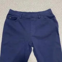マリクレール　スリムパンツ　ネイビー　紺　L