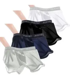 限定ボクサーパンツメンズ メッシュ下着 吸汗速乾 締め付けない 4枚セット2XL