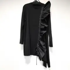 TRUNK❤コシノヒロコ❤定価36300円❤洗えるフリル チュニック❤ブラック