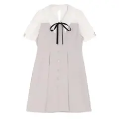 シャイニーシフォンレイヤードワンピース