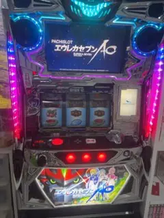 パチスロ エウレカセブンAO コイン不要機付き スロット実機