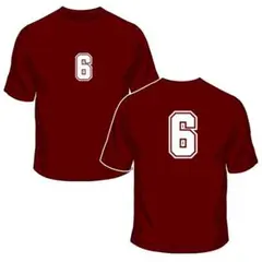 ドライＴシャツ(エンジ)　番号「6」在庫➡ 150cm S