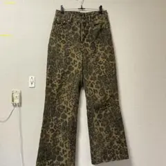 ALERICE DENヒョウ柄 デニムパンツ　28