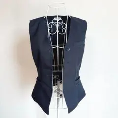 UNI SERIES 事務服　制服　ネイビーのベスト　レディース　9号　M