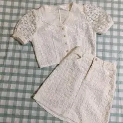 60年代 風 ♡ 昭和レトロ 総レース セットアップ