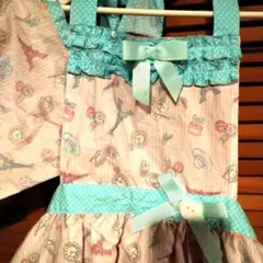 エッフェル塔プリントのエプロン