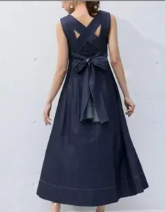 美品✨マーキュリーデュオバックシャンタイプライターワンピース M