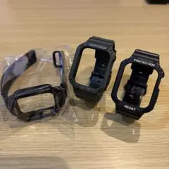 Apple Watch 42㎜ 44㎜ 45㎜ 一体型 バンド ブラック　カーキ