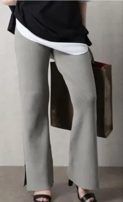 FREAK'S STORE リブニットイージーパンツ