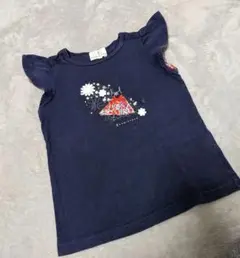 組曲　女の子Tシャツ　ネイビー　130