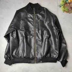 未使用級☆ Dall clothing レザージャケット ブルゾン L ブラック