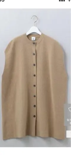 <6(ROKU)>COTTON WOOL KNIT PONCHO/ポンチョ