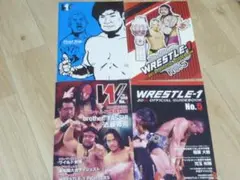 【中古品】WRESTLE-1　2013　2015　2016　パンフレット4冊