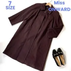 Miss ONWARD ウールカシミヤ ステンカラーコート 2738 秋