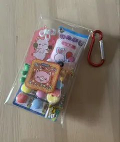 昔懐かしい　駄菓子屋　神社　ガチャ詰めポーチ