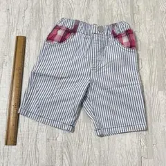 ストライプ チェック柄ポケット パンツ 95