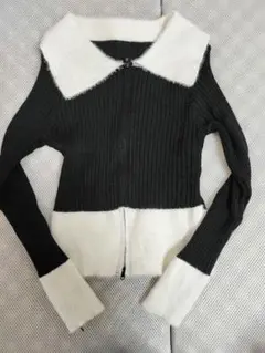かわいい、清楚、襟付きニット
