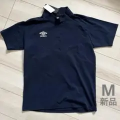 新品　アンブロ　ハーフジップ　半袖　Tシャツ　M 速乾　サッカー