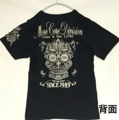 MCD スカル 刺繍 Tシャツ Y2K 黒 古着