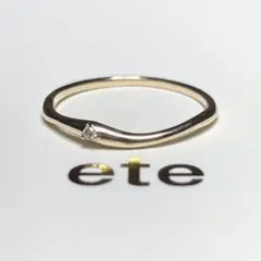 ete ダイヤモンドゴールドリング