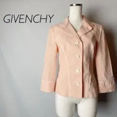 GIVENCHY ジバンシー ジャケット 7分袖 ストライプ ピンク 日本製