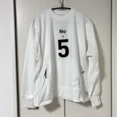 【NUMERALS】フハク切り替えスウェットメンズS ホワイト