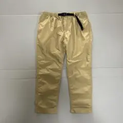 美品 ROKX コットンポリ混紡8分丈ライトチノパンツ M