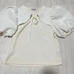OLIVE des OLIVEホワイト パフスリーブ トップス