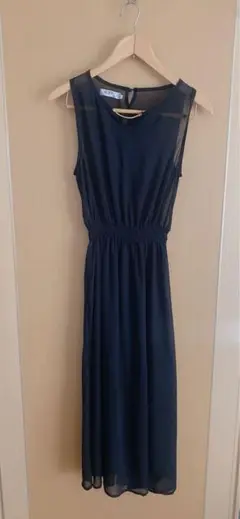 シースルー ノースリーブ ロングワンピース★S 即購入禁止