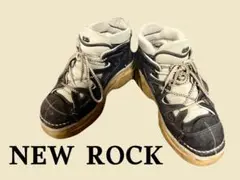 NEW ROCK 厚底　ハイカットスニーカー　ブラック　ブラウン　カーキ