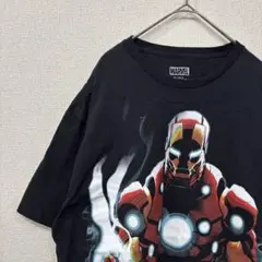 マーベル　tシャツ アイアンマン　アニメ　アメリカ古着　 XL 2318