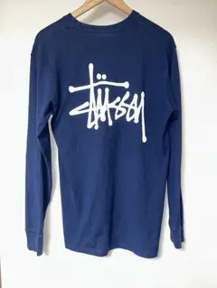 Stüssy ネイビー 長袖Tシャツ