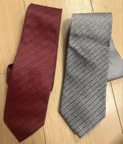 ARMANI COLLEZIONI アルマーニ　ネクタイ　ロゴ　2枚セット