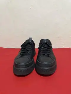 コンバース本革黒　厚底　CONVERSE ALL STAR 23.5