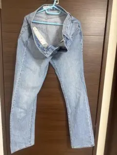 ユニクロ　ストレートデニム　ジーンズ　L
