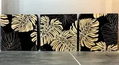 壁掛けインテリア ウォールアートパネル観葉植物 3枚セット
