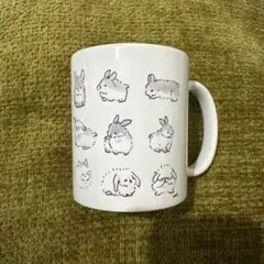 荒木みさ　超ふわふわうさぎたちマグカップ