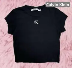 美品Calvin Klein Jeans クロップド丈 Tシャツ ブラック