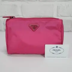 【新品/未使用】 プラダ PRADA ポーチ 1NA011 Gカード付 ピンク系