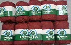 ニケロンS 麻 スラブ 赤 10個セット