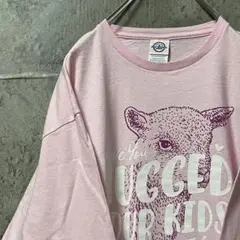 動物デザイン ひつじ柄 メッセージプリント ロンT