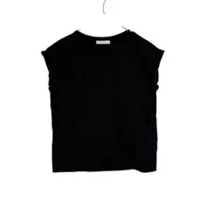 PROPORTION ノースリーブ　Tシャツ ブラック 黒 フリー　綿100
