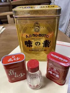 味の素缶1キロ 、50g 、空き瓶30g タケダ調味料50g