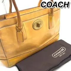【大幅値下げ‼️】COACH キャメルレザー ハンドバッグ